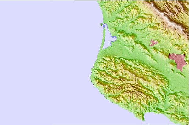 Locais de surf localizados perto de Hazard Canyon