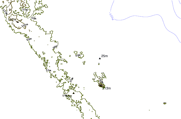 Litoral ao redor Henderson Bay