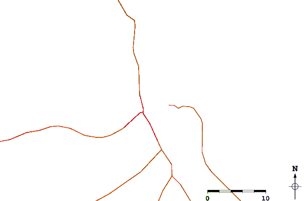 Estradas e rios ao redor Hilo Breakwall