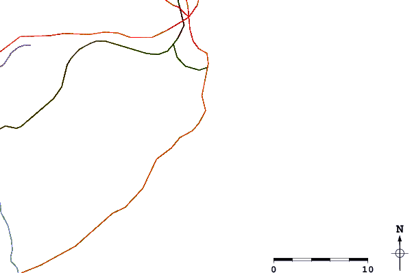 Estradas e rios ao redor Horizonte (Mar del Plata)