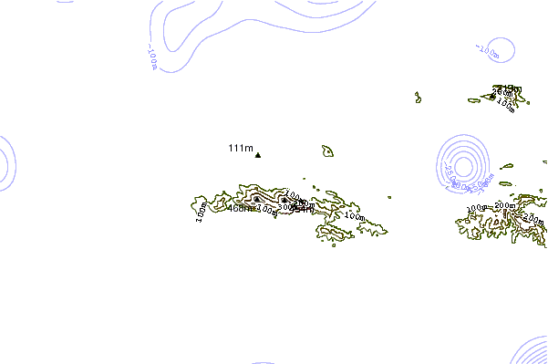 Litoral ao redor Hull Bay