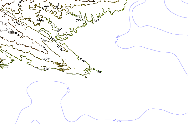 Litoral ao redor Hullets Reef