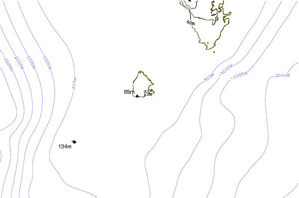 Litoral ao redor Isla Beata