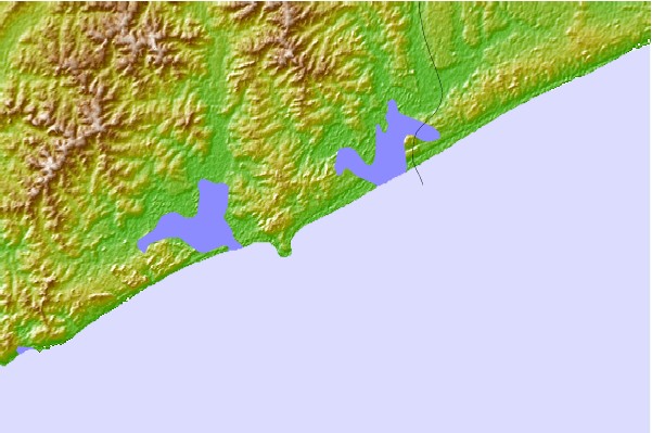 Locais de surf localizados perto de Jose Ignacio