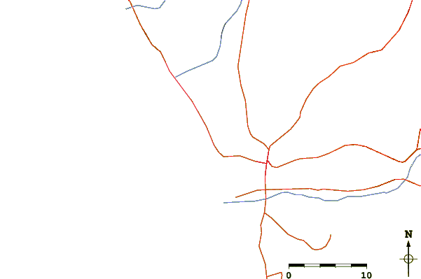 Estradas e rios ao redor KM-200 - Totoritas