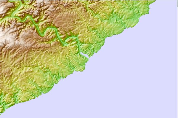 Locais de surf localizados perto de Kei Mouth