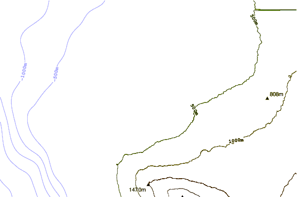 Litoral ao redor Kiholo Bay