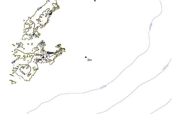 Litoral ao redor Kudaka