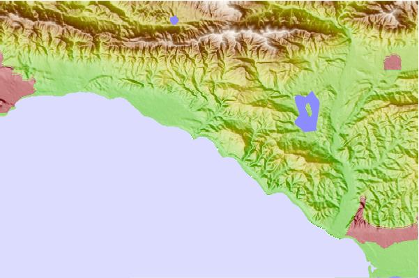 Locais de surf localizados perto de La Conchita Beach