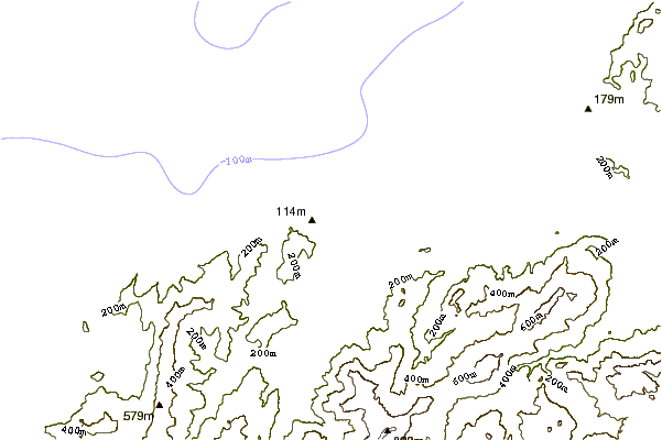Litoral ao redor La Droite du Fort
