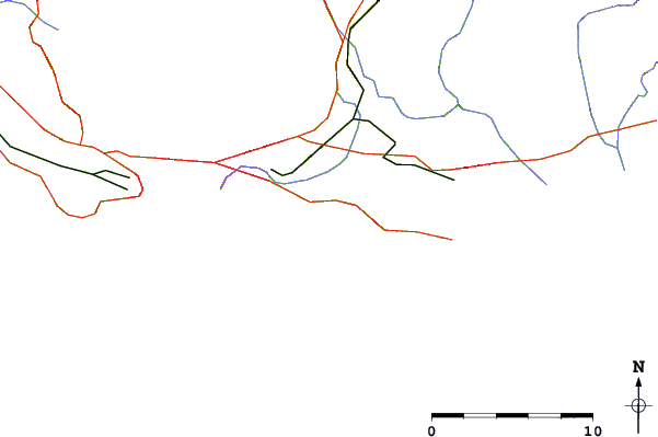 Estradas e rios ao redor La Garonne