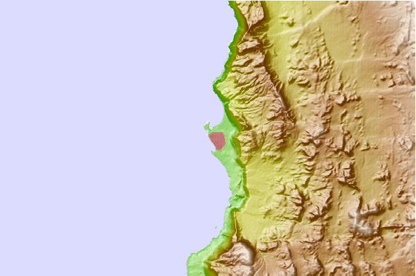 Locais de surf localizados perto de La Punta Dos