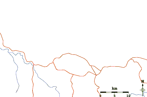 Estradas e rios ao redor La Puntilla (Puerto Plata)