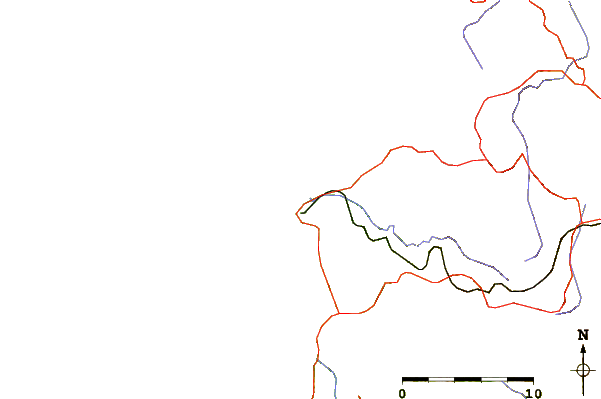 Estradas e rios ao redor La Puntilla - Pichilemu
