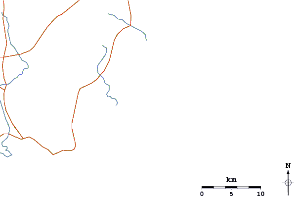Estradas e rios ao redor Lokaro Island