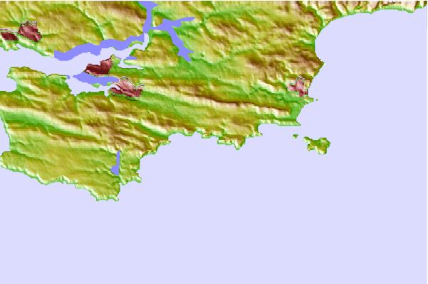 Locais de surf localizados perto de Manorbier