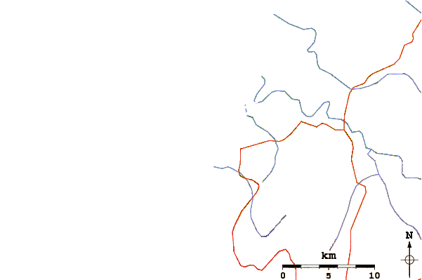 Estradas e rios ao redor Matanzas