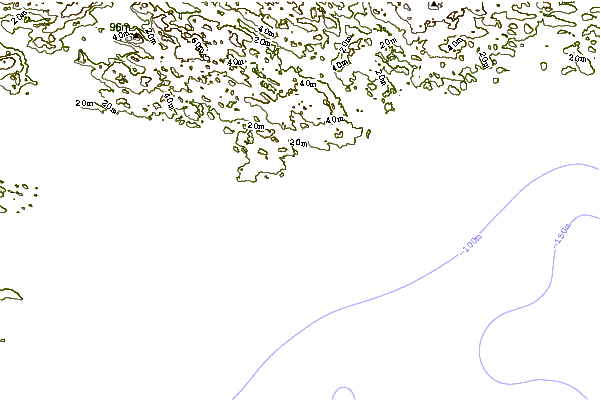 Litoral ao redor Michaud Point