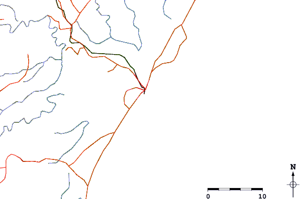 Estradas e rios ao redor Mombasa Channel