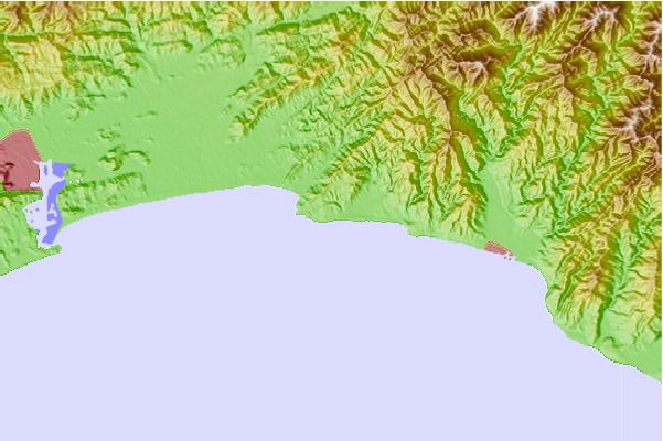 Locais de surf localizados perto de Monabe Rivermouth
