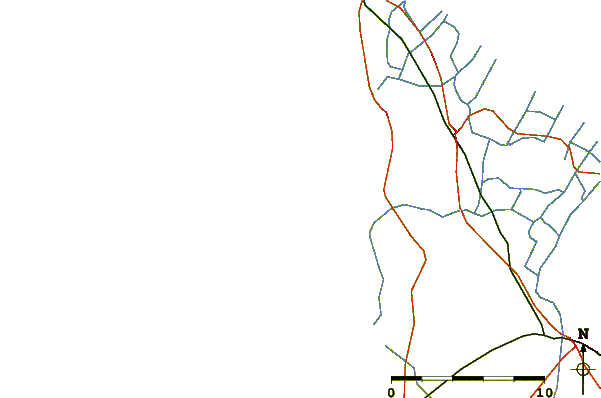 Estradas e rios ao redor Montalivet-les-Bains