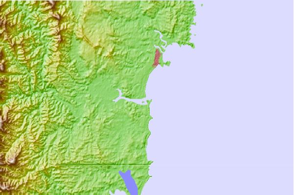 Locais de surf localizados perto de Moruya Rivermouth