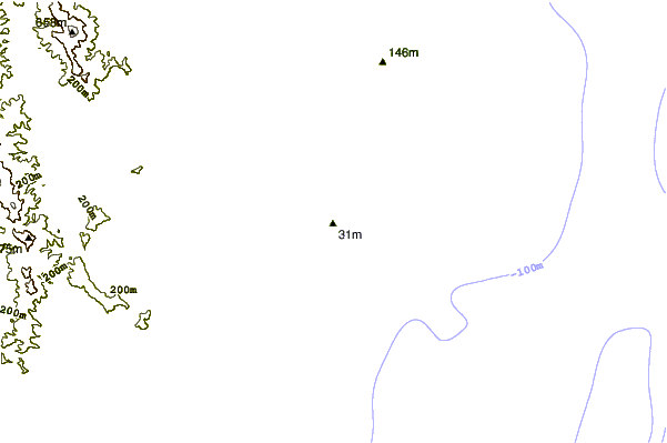 Litoral ao redor Mosquito Bay
