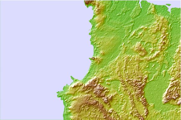 Locais de surf localizados perto de Mount Cameron
