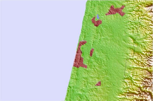 Locais de surf localizados perto de Neurim beach
