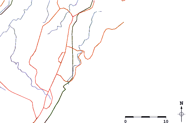 Estradas e rios ao redor North Era