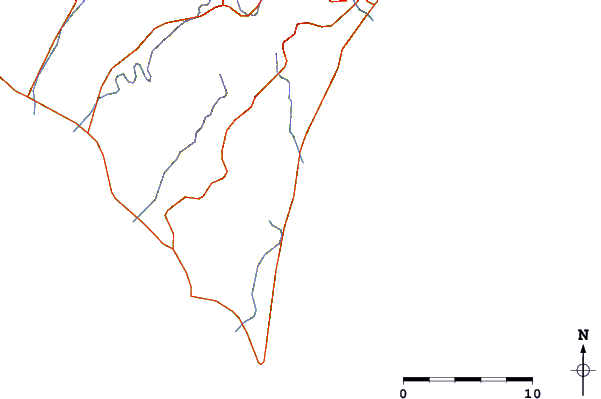 Estradas e rios ao redor Ozaki