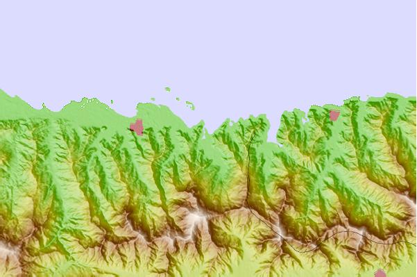 Locais de surf localizados perto de Patanemo