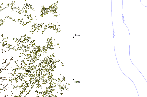 Litoral ao redor Pedra da Cachorra