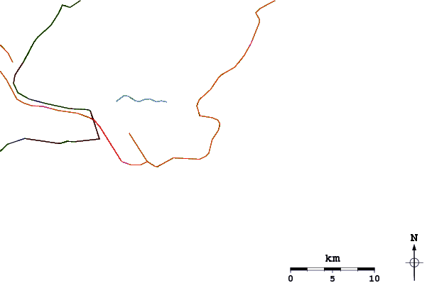 Estradas e rios ao redor Pernambuco