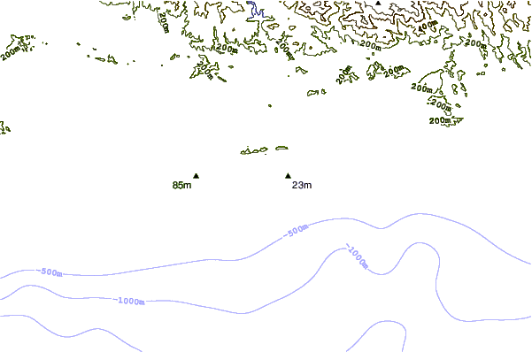 Litoral ao redor Playa Ballena