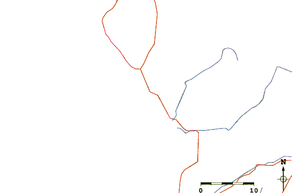 Estradas e rios ao redor Playa Grande