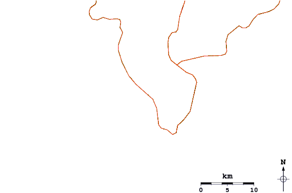 Estradas e rios ao redor Playa Santa Teresa