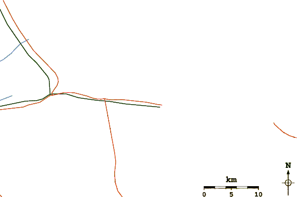 Estradas e rios ao redor Playa Waikiki, Puerto Cabello