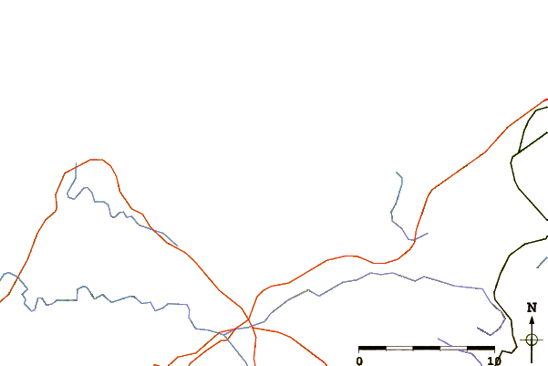 Estradas e rios ao redor Playa de Baldayo - La Laguna