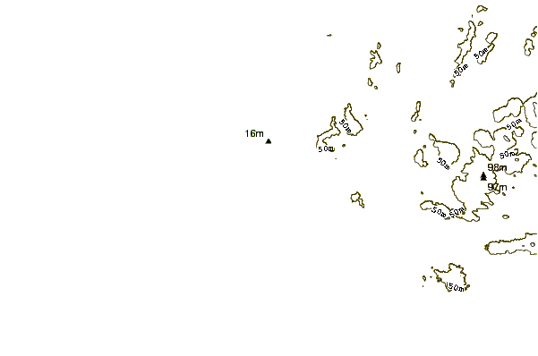 Litoral ao redor Playa de Tres Piedras