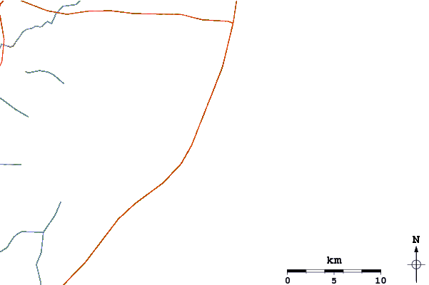 Estradas e rios ao redor Playa del Barco