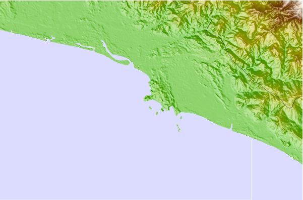 Locais de surf localizados perto de Playita