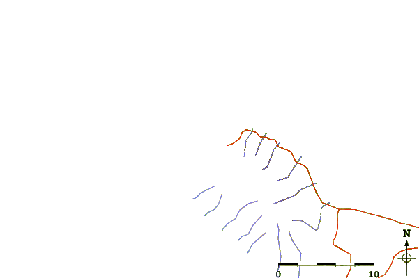 Estradas e rios ao redor San Miguel - Ponta dos Mosteiros