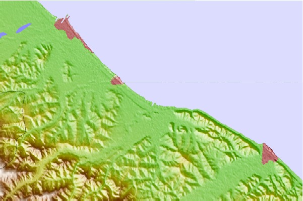 Locais de surf localizados perto de Porto Verde (Oasi-Palazzoni)
