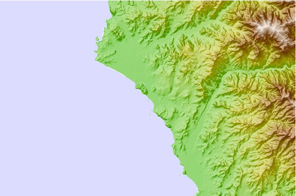 Locais de surf localizados perto de Puerto Nuevo