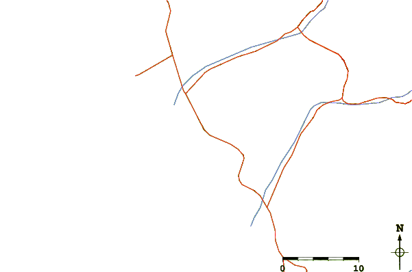 Estradas e rios ao redor Puerto Nuevo