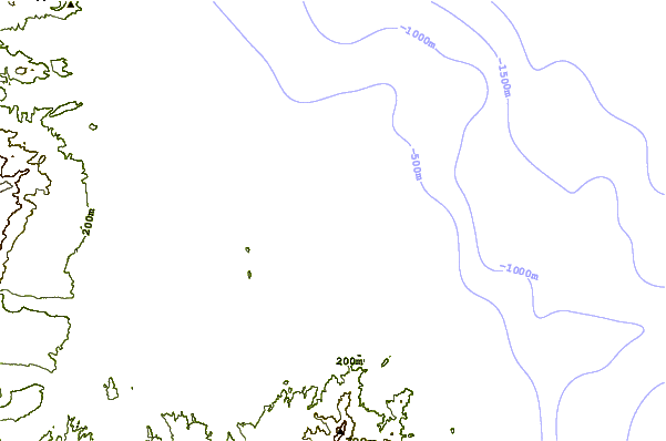 Litoral ao redor Punta Colorado