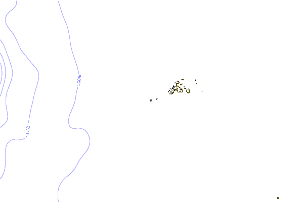 Litoral ao redor Radar Reef