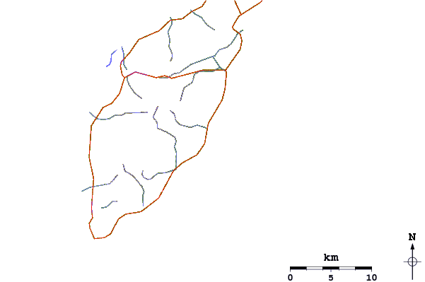 Estradas e rios ao redor Ras Kaydah