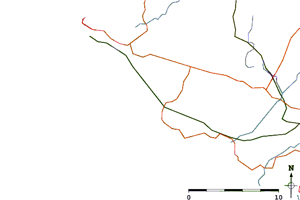 Estradas e rios ao redor Rhosneigr